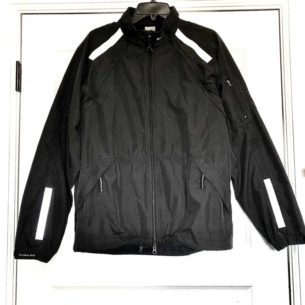 NIKE Y2K Clima-Fit Vented Convertible 2-in-1 Jacket Vest Reflective Black M